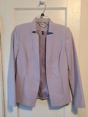 White House Black Market Lavender Open Blazer
